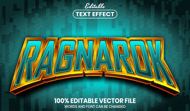 ragnarok text, editable text effect