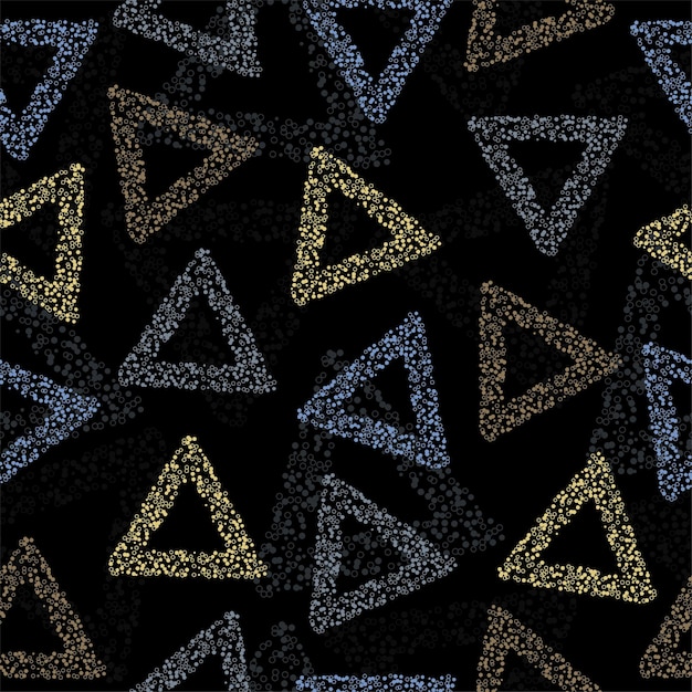 Rainbow color triangle seamless pattern vector eps 10