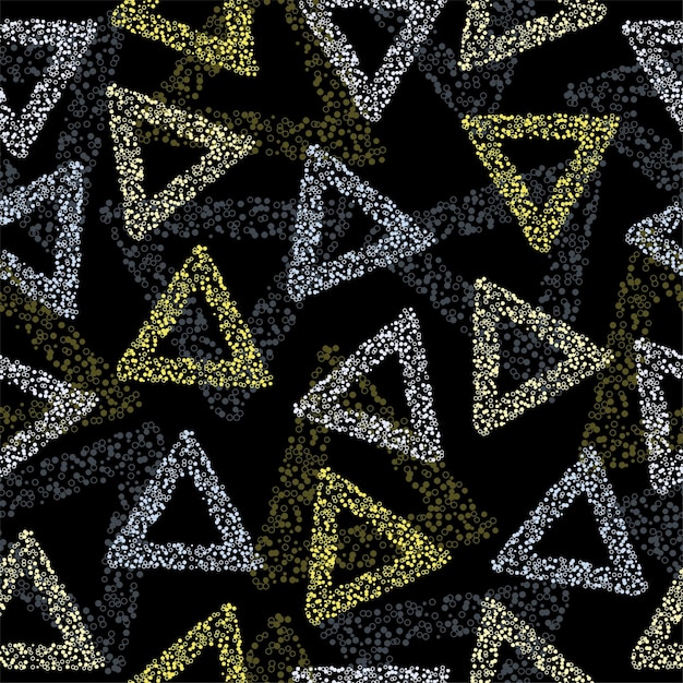 Rainbow color triangle seamless pattern vector eps 10