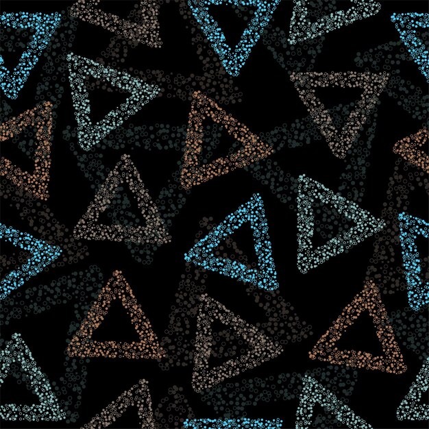 Rainbow color triangle seamless pattern vector eps 10