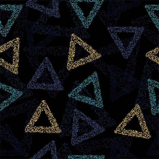 Rainbow color triangle seamless pattern vector eps 10
