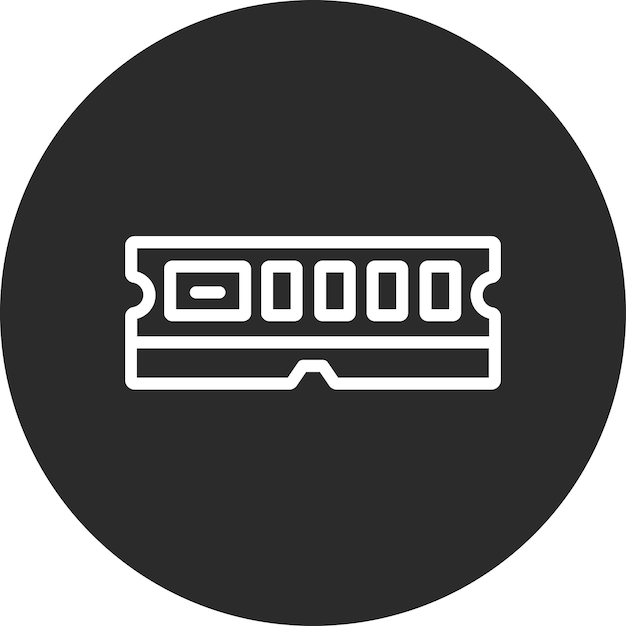 RAM vector icon illustration of Technology iconset