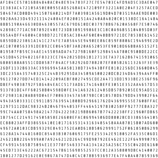 Random hexadecimal code stream Abstract digital data element Matrix background Vector illustration isolated on white