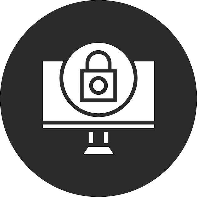 ransomware vector icon illustration of cyber security iconset