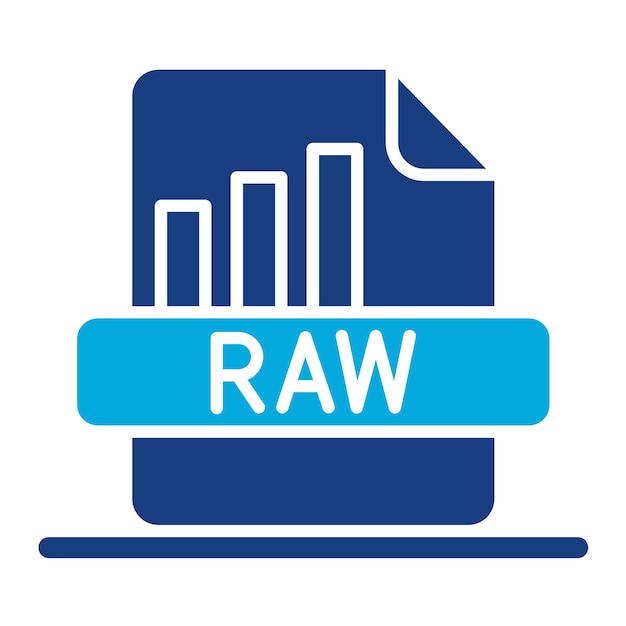 Raw Data Duotone Illustration
