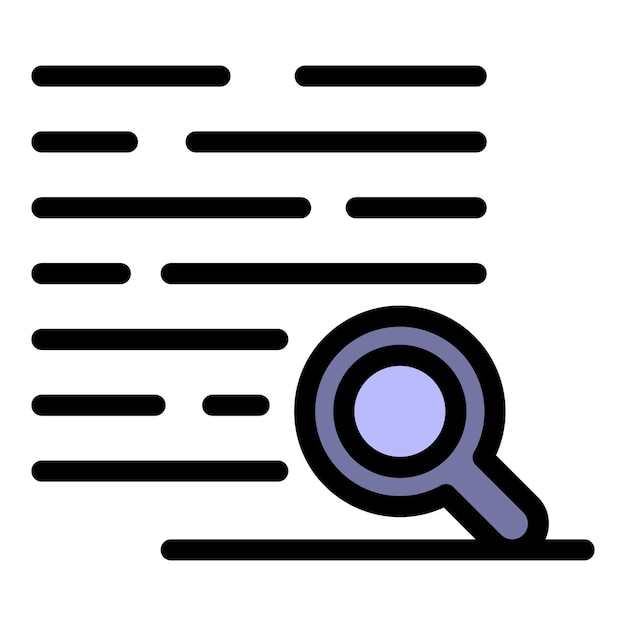 reading book exploration icon outline reading book exploration vector icon color flat isolated