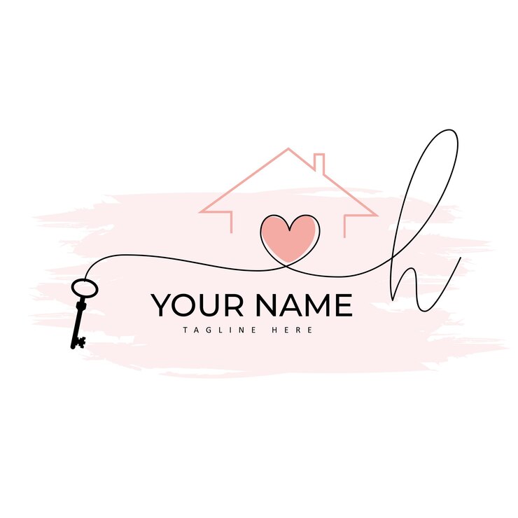 Vector real estate premade logo real estate agent logo realtor logo real estate key logo house key