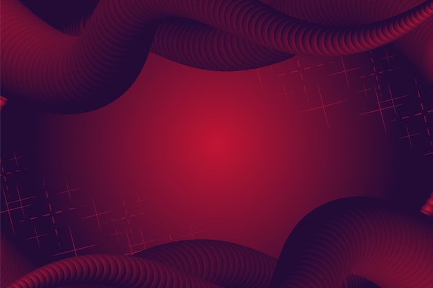Realistic red color luxury geometric background