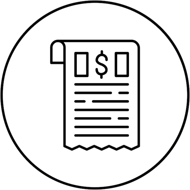 Receipt icon vector image Can be used for Shopping Friday