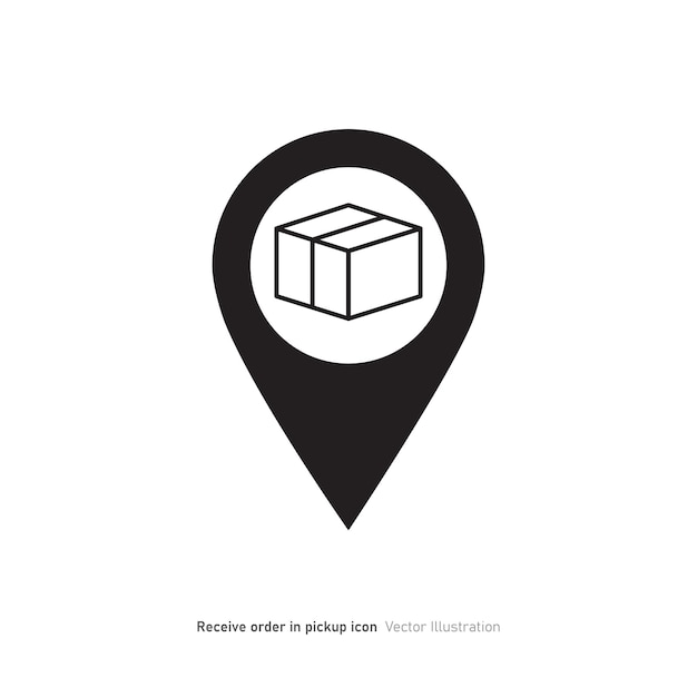 receive order in pick up icon design vector illustration
