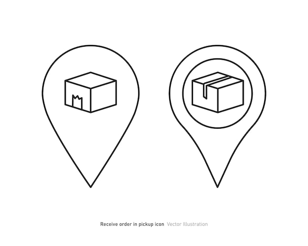 receive order in pick up icon design vector illustration