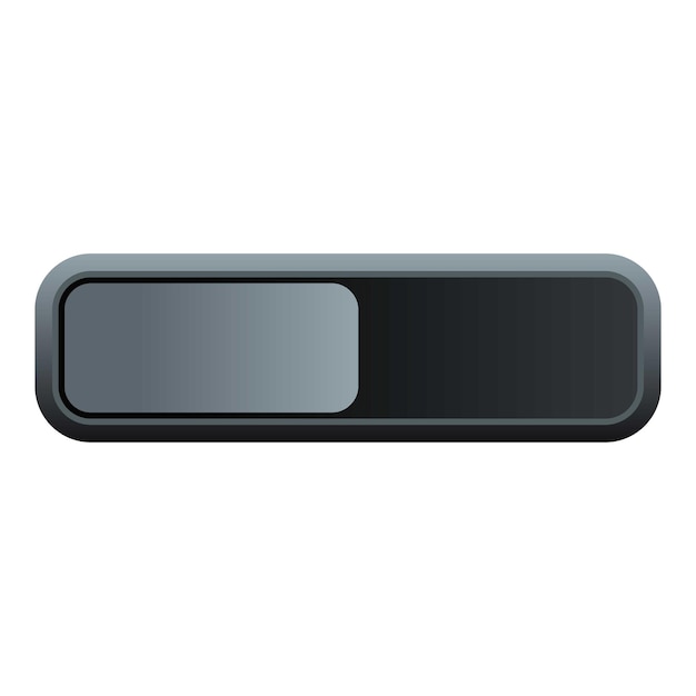 rectangle button icon flat illustration of rectangle button vector icon for web
