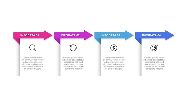 rectangles infographic business data visualization