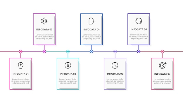 rectangles infographic business data visualization