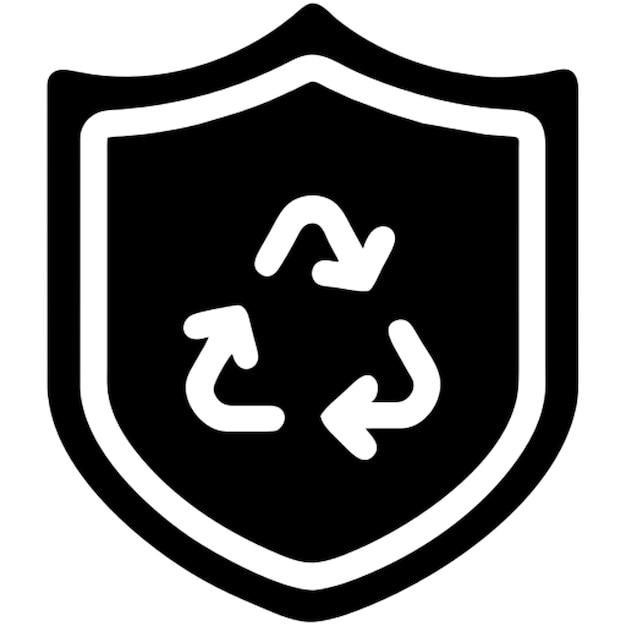 recycle shield pictogram