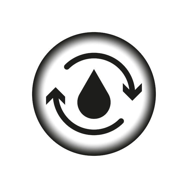 Recycling water icon Vector illustration EPS 10