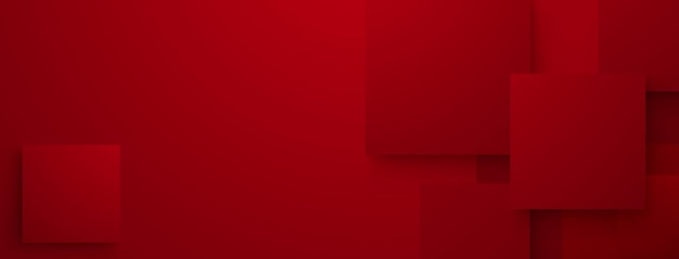 Red abstract background with overlapping rectangles and subtle shadows creating a sense of depth