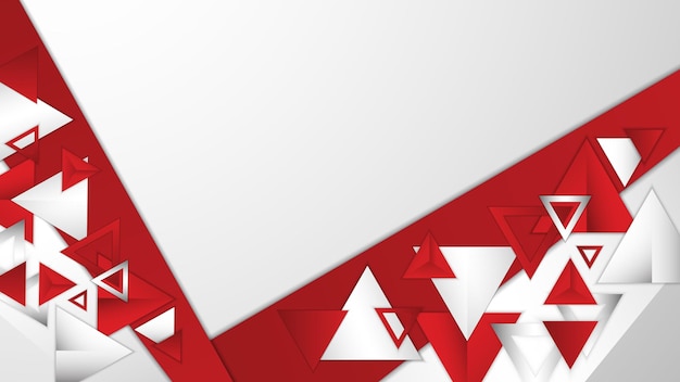 Red Abstract Geometric Vector Background for Background Slide