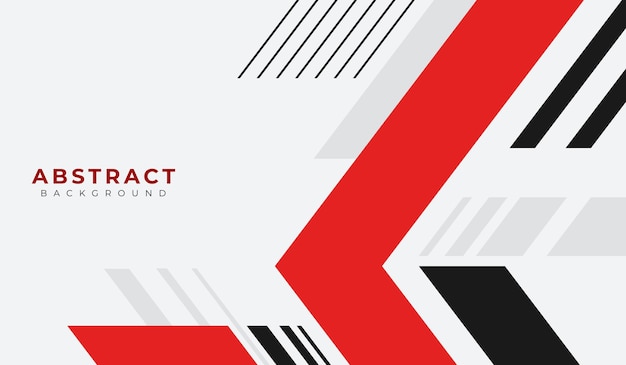 Red and black abstract geometric background vector illustration