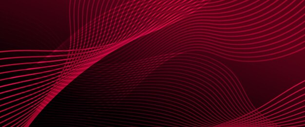 Red and black dark vector 3D technology futuristic glow with line shapes banner Suit for cover poster banner brochure header website vector