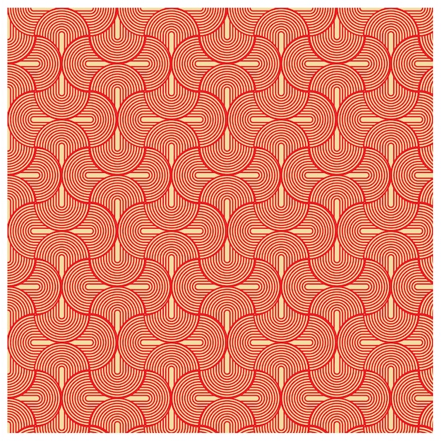 Red and White Fancy Pattern Background