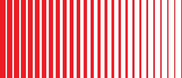 red and white stripes that are lined up on a white background