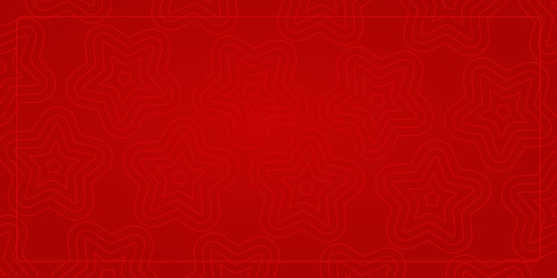 red background star icon line art pattern beautiful design for banner greeting card poster web