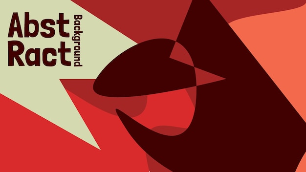 red colorful abstract hand drawn background with abstract element and dynamic shape