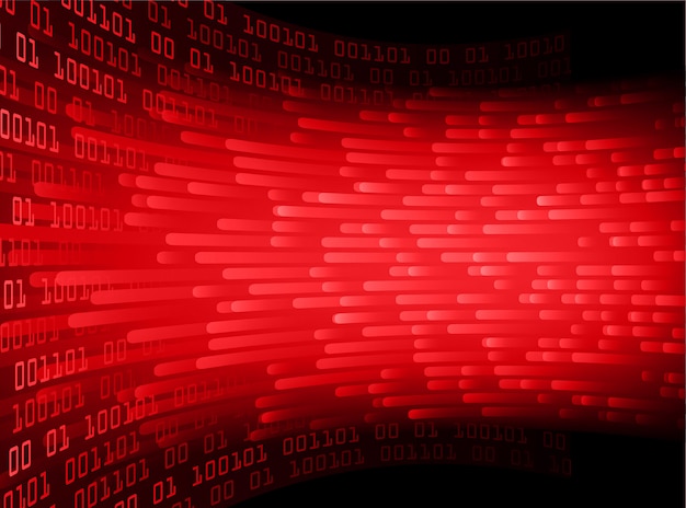 red cyber circuit future technology concept background