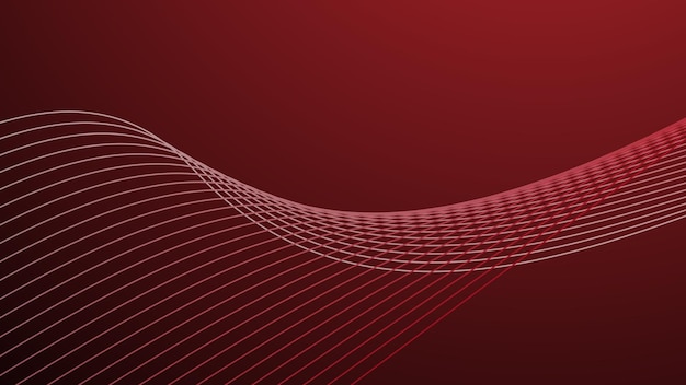 Red gradient abstract background with curve line