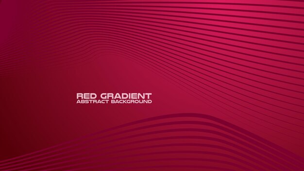 Red gradient with curve line abstract background for backdrop or presentation