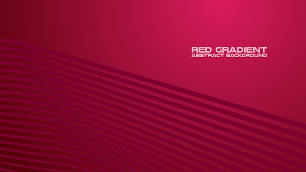 Red gradient with curve line abstract background for backdrop or presentation
