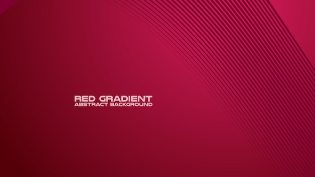 Red gradient with curve line abstract background for backdrop or presentation