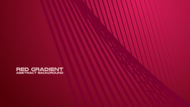 Red gradient with curve line abstract background for backdrop or presentation