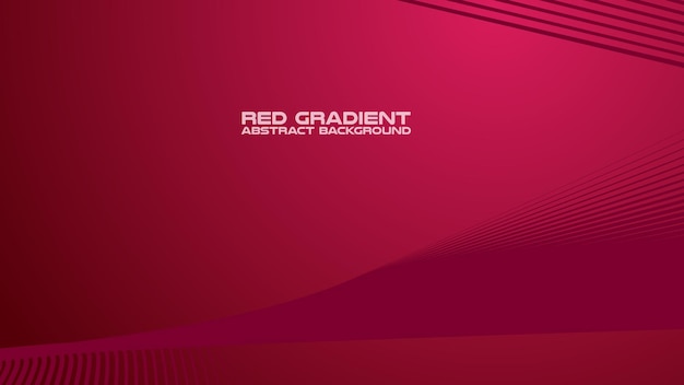Red gradient with curve line abstract background for backdrop or presentation