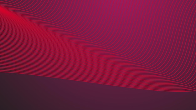Red gradient with curve line abstract background vector image