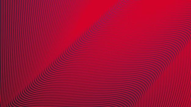 Red gradient with curve line abstract background vector image