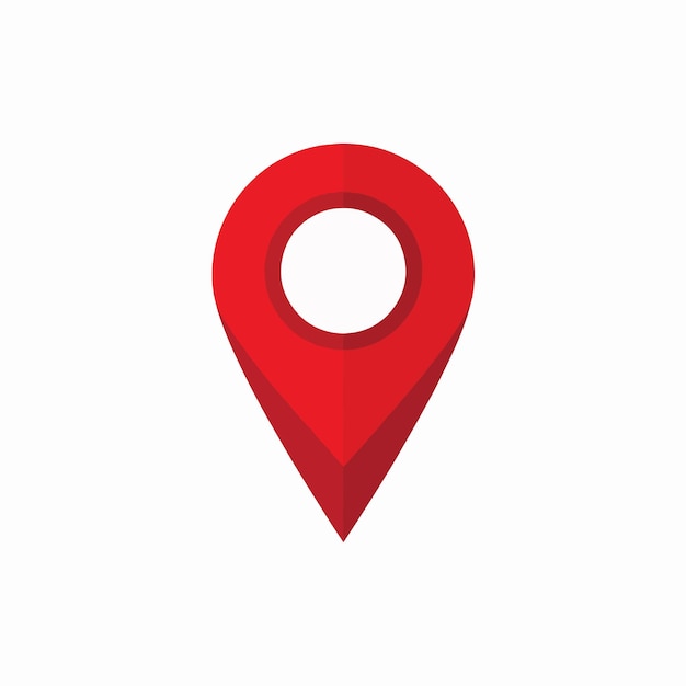 red pin with a hole in it