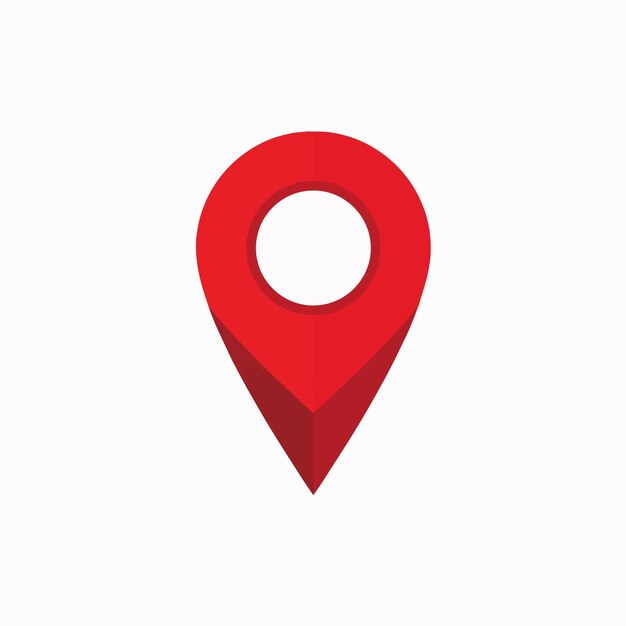red pin with a hole in it