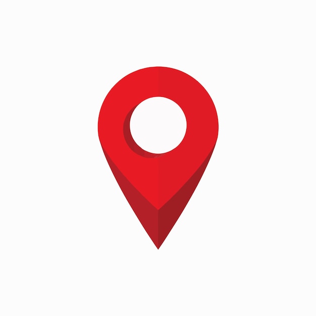 red pin with a hole in it