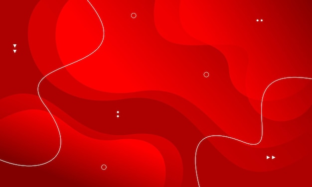 red waves abstract background