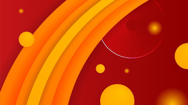 Red yellow and orange abstract background with modern trendy fresh color for presentation design flyer social media cover web banner tech banner