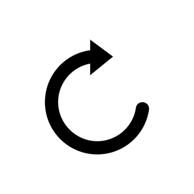Refresh icon set rotation arrow vector symbol repeat reload or redo sign web interface reset icon restart or update symbol recover data icon set
