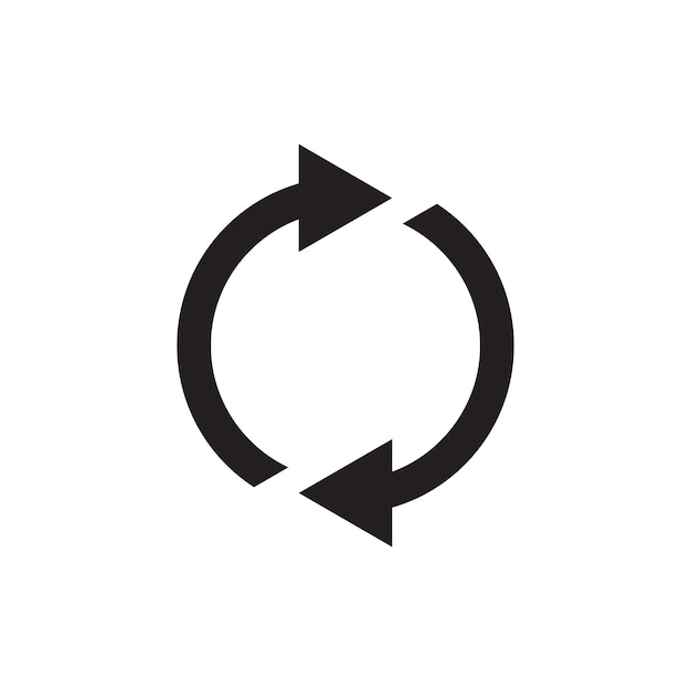 refresh icon vector illustration