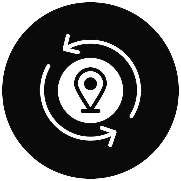 Refresh Location Vector Illustration