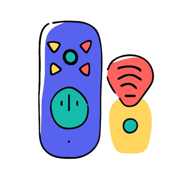 remote control vector graphics illustration EPS source file format lossless scaling icon design
