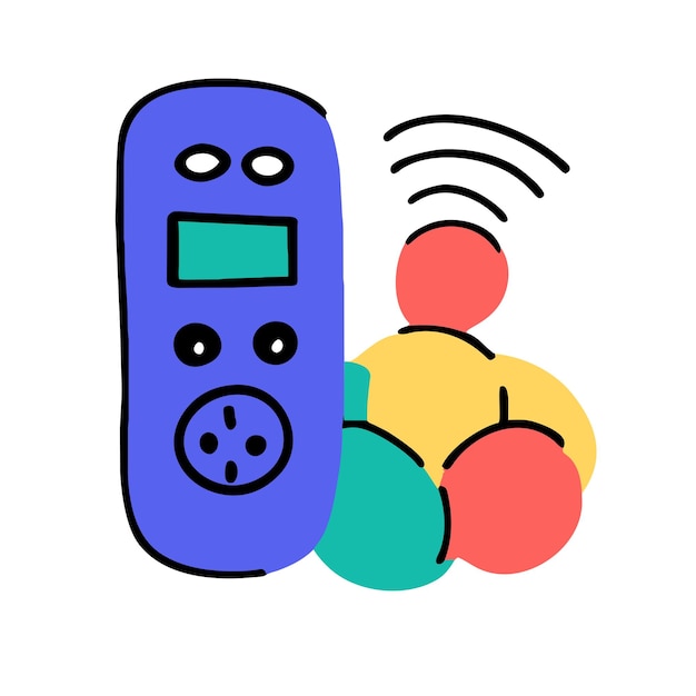 remote control vector graphics illustration EPS source file format lossless scaling icon design
