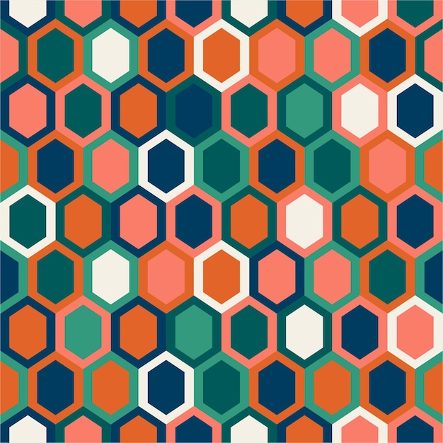 Repeatable pattern with flat design