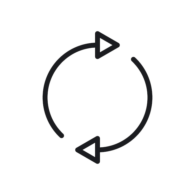 Rerfresh icon isolated