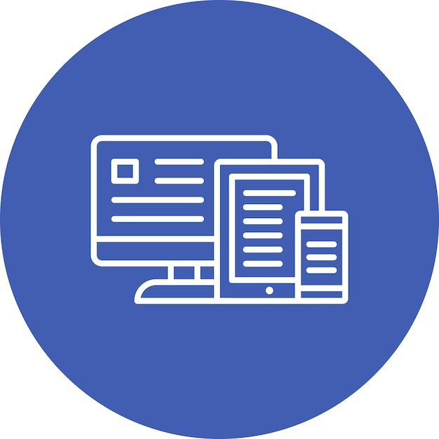 Responsive Design icon vector image Can be used for Coding and Development